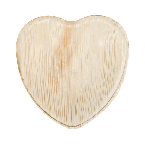 Eco-Gecko HEART SHAPED Palm Leaf Plates