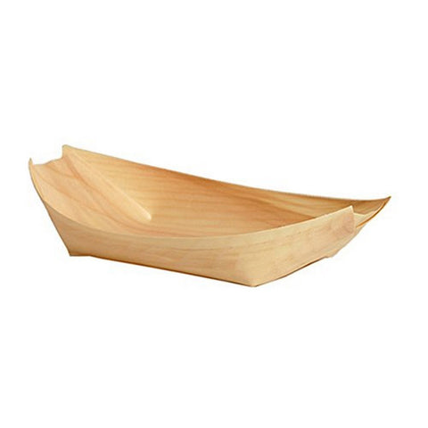 Eco-Gecko Wooden Food Boat