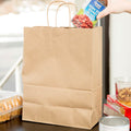 10" x 5" x 13" Kraft Shopping Bag w/ Twist Handle