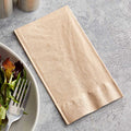 100% Recycled 15" x 17" Brown 2-Ply Dinner Napkins