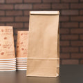 1 lb. Natural Kraft Resealable Coffee Bag with Ties