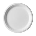 Eco-Products EP-P013 9" Round White Compostable Sugarcane Plate