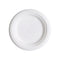 Eco-Products EP-P016 6" Round White Compostable Sugarcane Plate